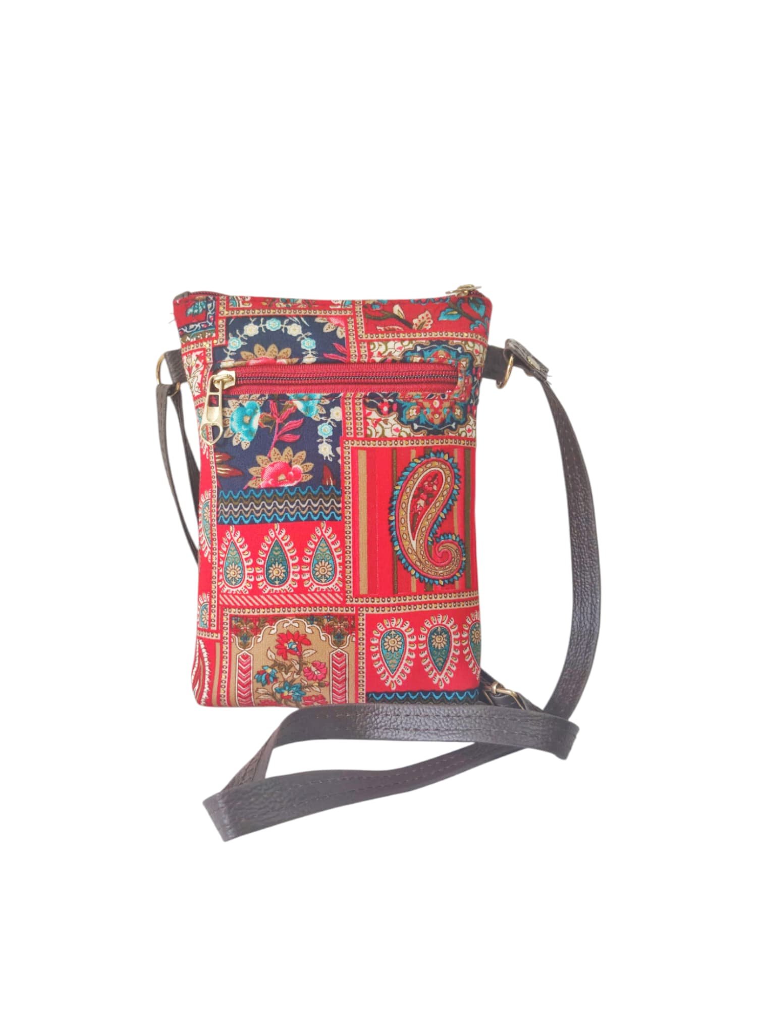 Handmade Multi Colour Printed Design Sling Bag thumbnail 4